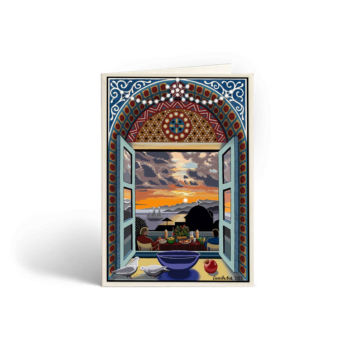 Cressida Bell - Wholesale Christmas card - Happy Holidays Christmas Card Pack