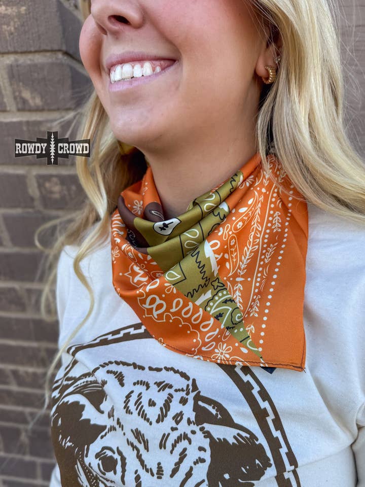 SMALL Bandana Patch Wild Rag for wholesale by Rowdy Crowd Clothing