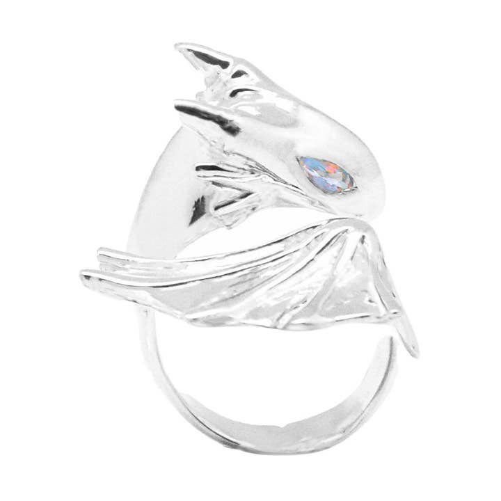 Opal Silver Dragon Ring för wholesale av MONVATOO London