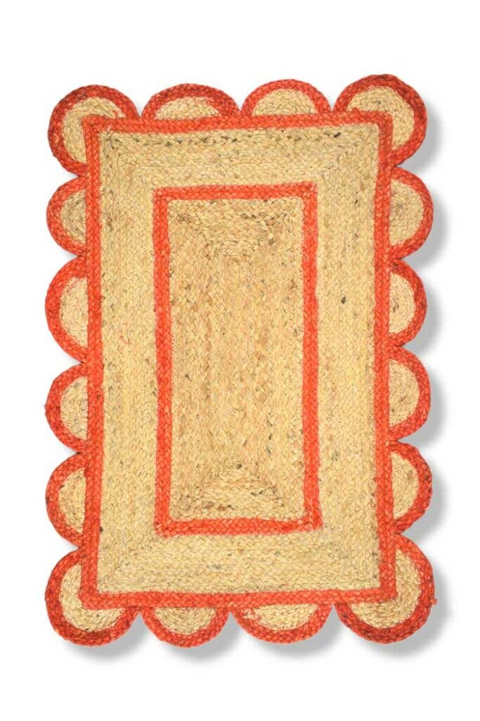 SURREY STYLE - Wholesale Area Rug - Scallop Jute Braided Rug6