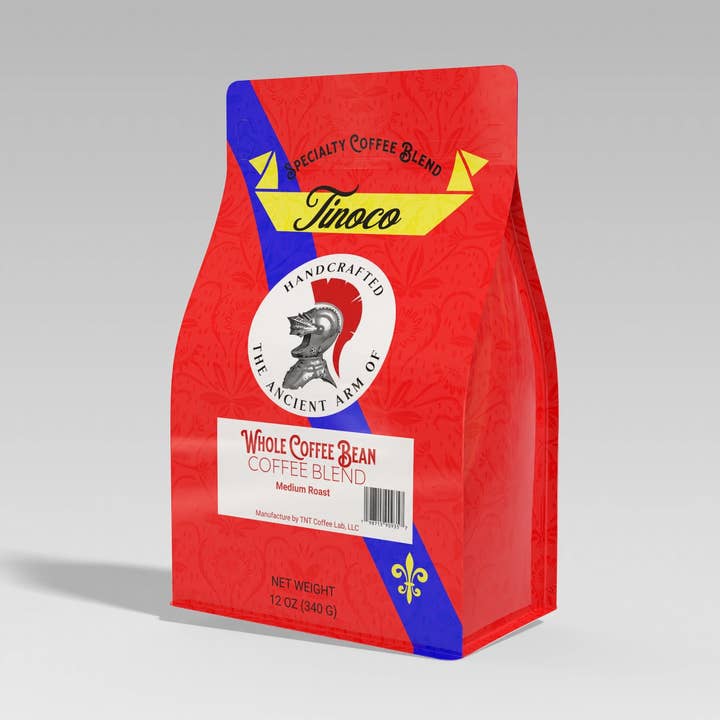 12oz Whole Bean - Tinoco Coffee Blend - Specialty Coffee - Medium Roast for wholesale by TNT Coffee Lab, LLC