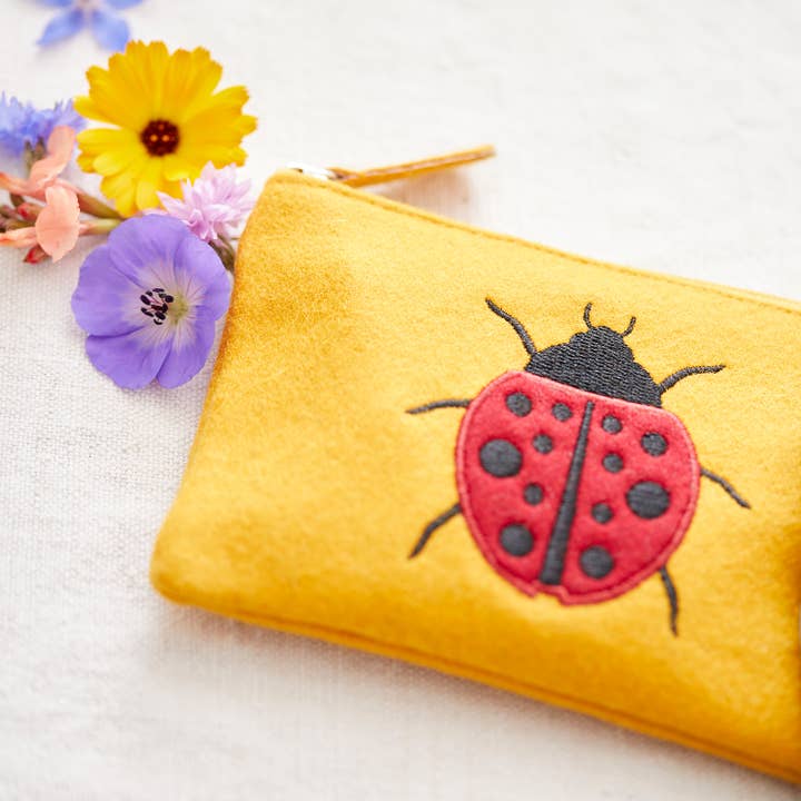 Just Trade UK - Wholesale Coin Purse - Women's - Felt Ladybird Purse