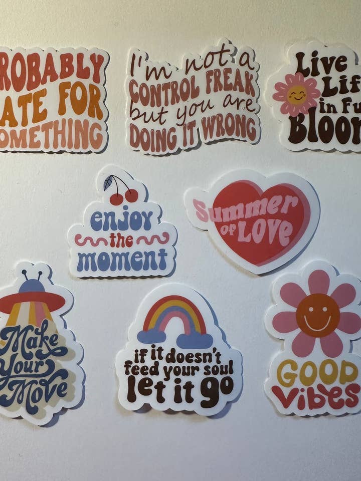 Boho klistermærker for engroshandel hos Stickin with Coconut