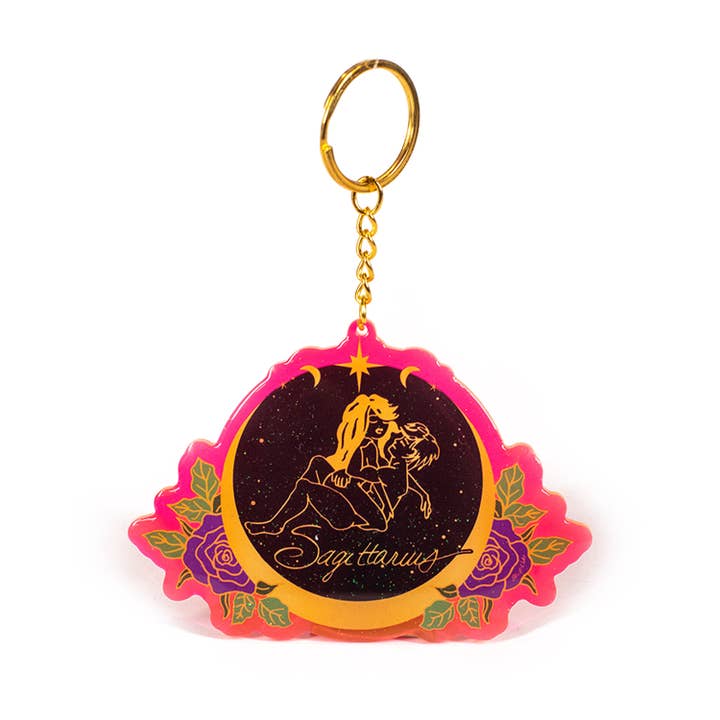 Black Cake Clothing - Wholesale Keychain - Women's - Sagittarius Zodiac Sign Keychain1