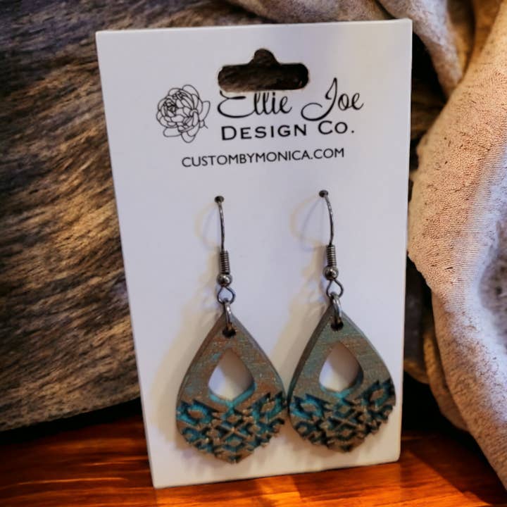 Turquoise and Copper Dangles for wholesale by Ellie Joe Design Co
