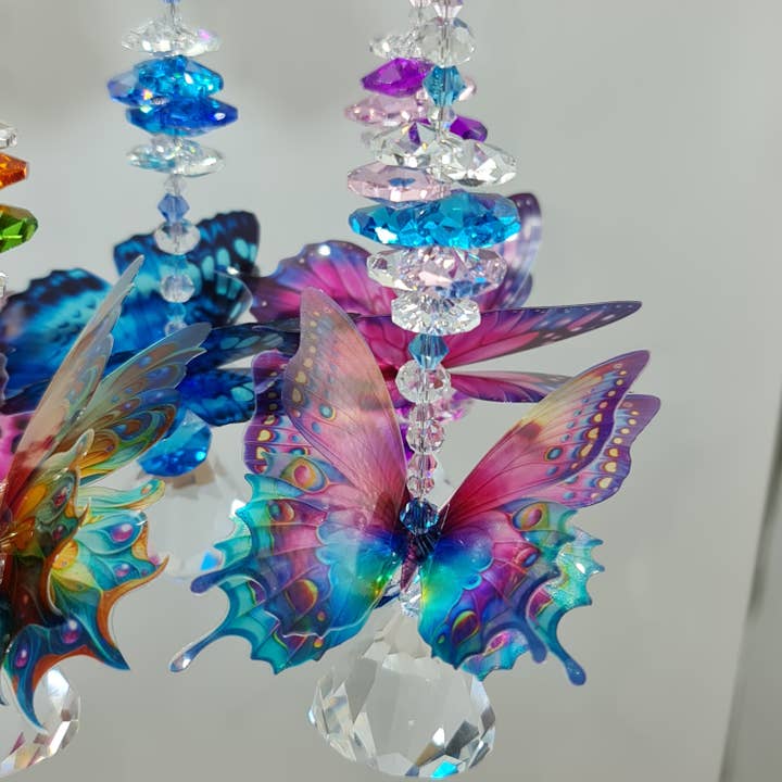 Gifts N Crystals - Wholesale Suncatcher - Butterfly Suncatcher gifts, medium size diamond crystals 7