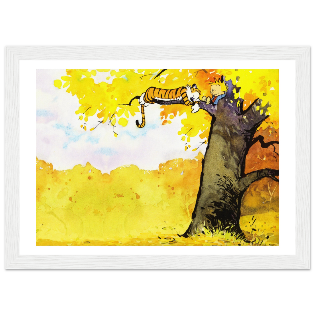 Art-O-Rama Shop - Wholesale Poster - Calvin and Hobbes Resting on a Tree Poster1