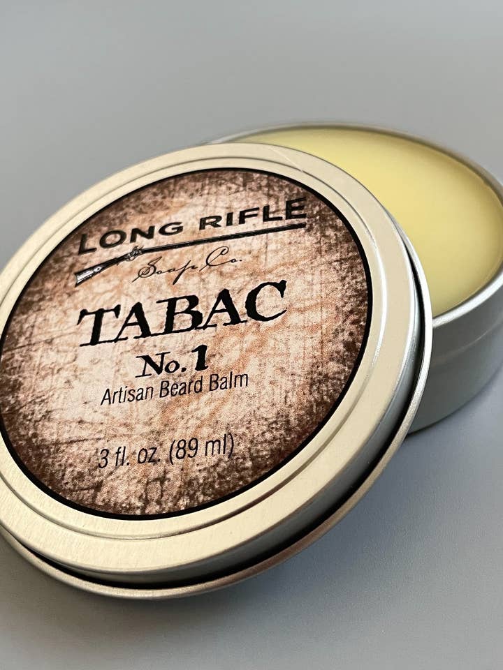 Beard Balm - Tabac No. 1 - Men's Grooming for wholesale by Long Rifle Soap Company