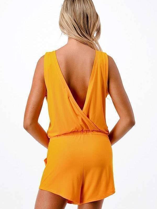 Heart & Hips - Vente Combishort – femme - JR46620 - COMBISHORT DÉCOLLETÉ CROISÉ AVEC POCHES LATÉRALES9