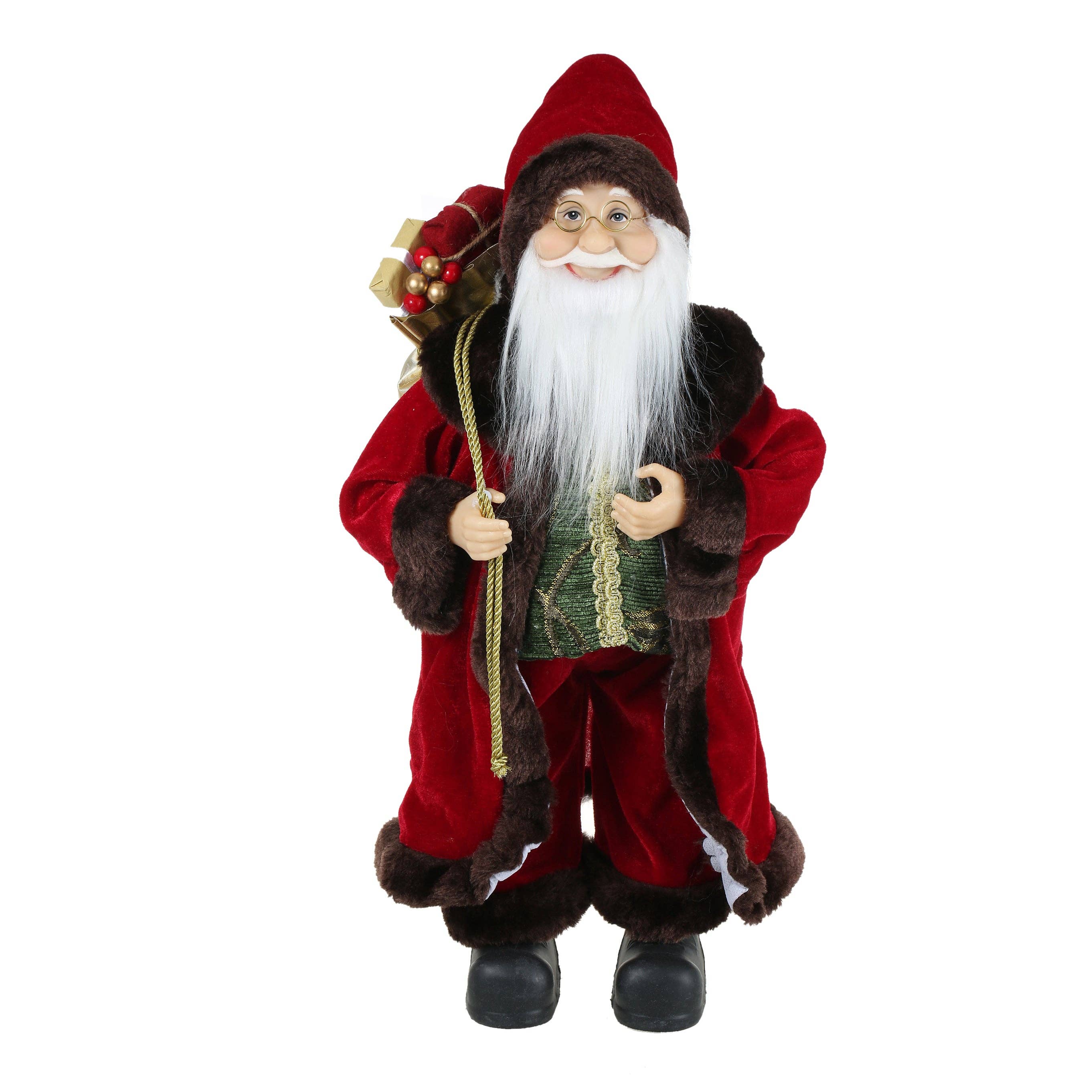 SINT - Wholesale Christmas Decoration - SINT 18 Inch Christmas Standing Santa Claus Doll Statue Figurine Ornament12