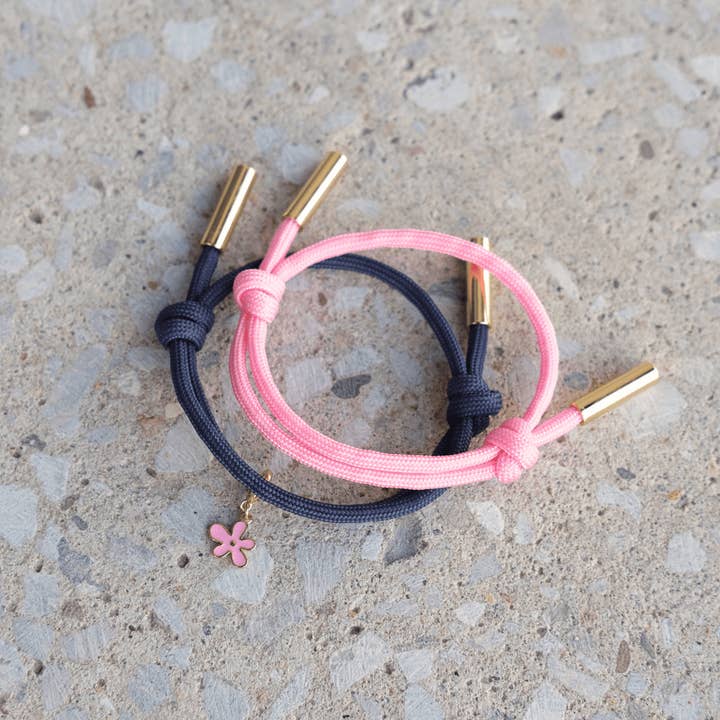 Nickel and Suede - Wholesale Woven/braided bracelet - Pink Cord Bracelet3
