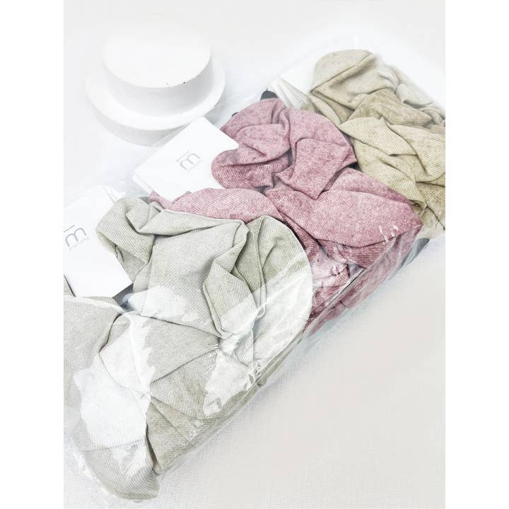 MIX COLOR Acid Washed Pattern Large Scrunchie for wholesale on Faire6