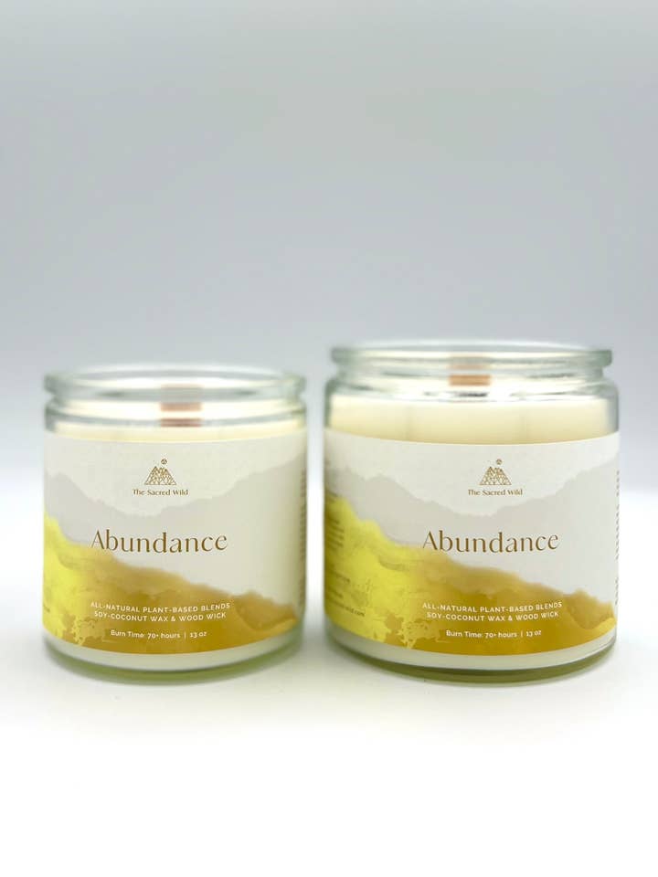 Abundance intention-ljus för wholesale av The Sacred Wild Candle Co