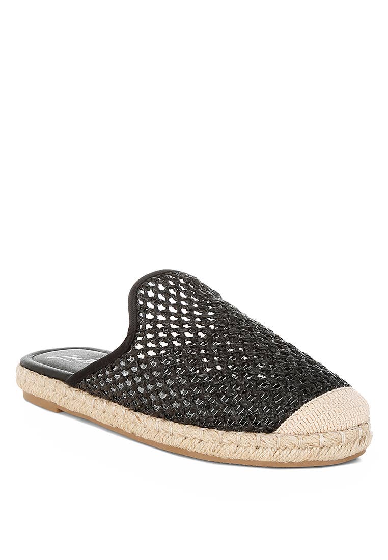 Rag Company - Wholesale Mules - Women's - Nongai Raffia Espadrilles Mules0