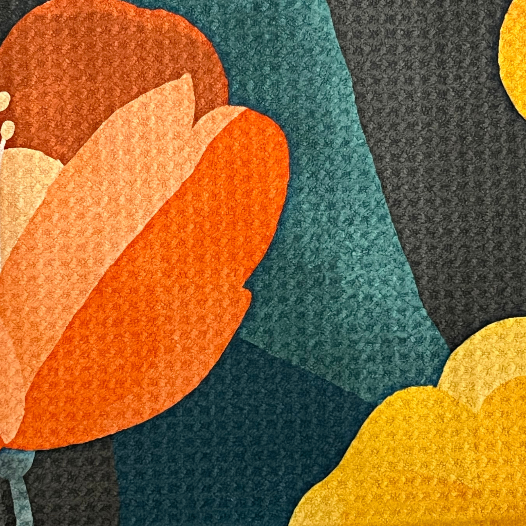 Paper Baristas - Vendita all'ingrosso Strofinacci - Verde + Wildflower | Strofinaccio a nido d'ape in microfibra riciclata2