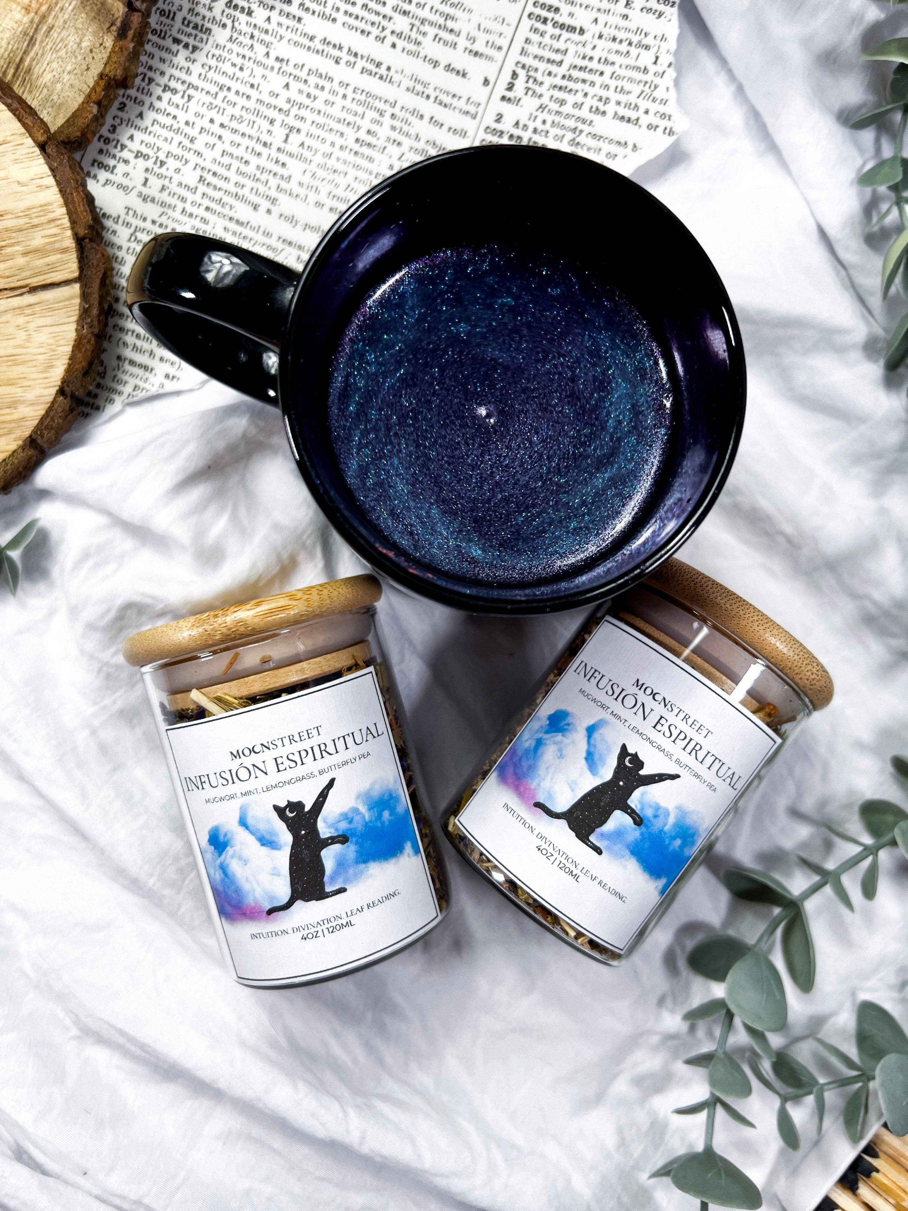 Moon Street Kits - Wholesale Loose Tea - Infusión Espiritual: Té de Hierbas con Glitter Comestible2