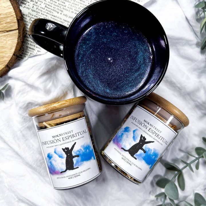 Moon Street Kits - Wholesale Loose Tea - Infusión Espiritual: Té de Hierbas con Glitter Comestible2