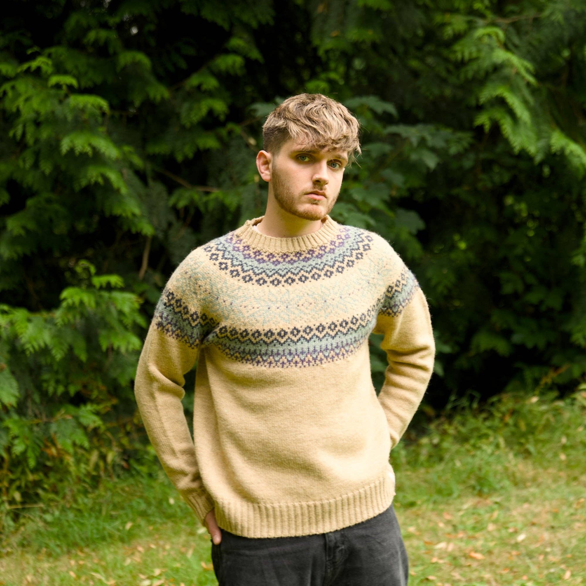 Mars Knitwear – wholesale Knitted jumper – Men′s – British Wool - Cobden - Moreland4