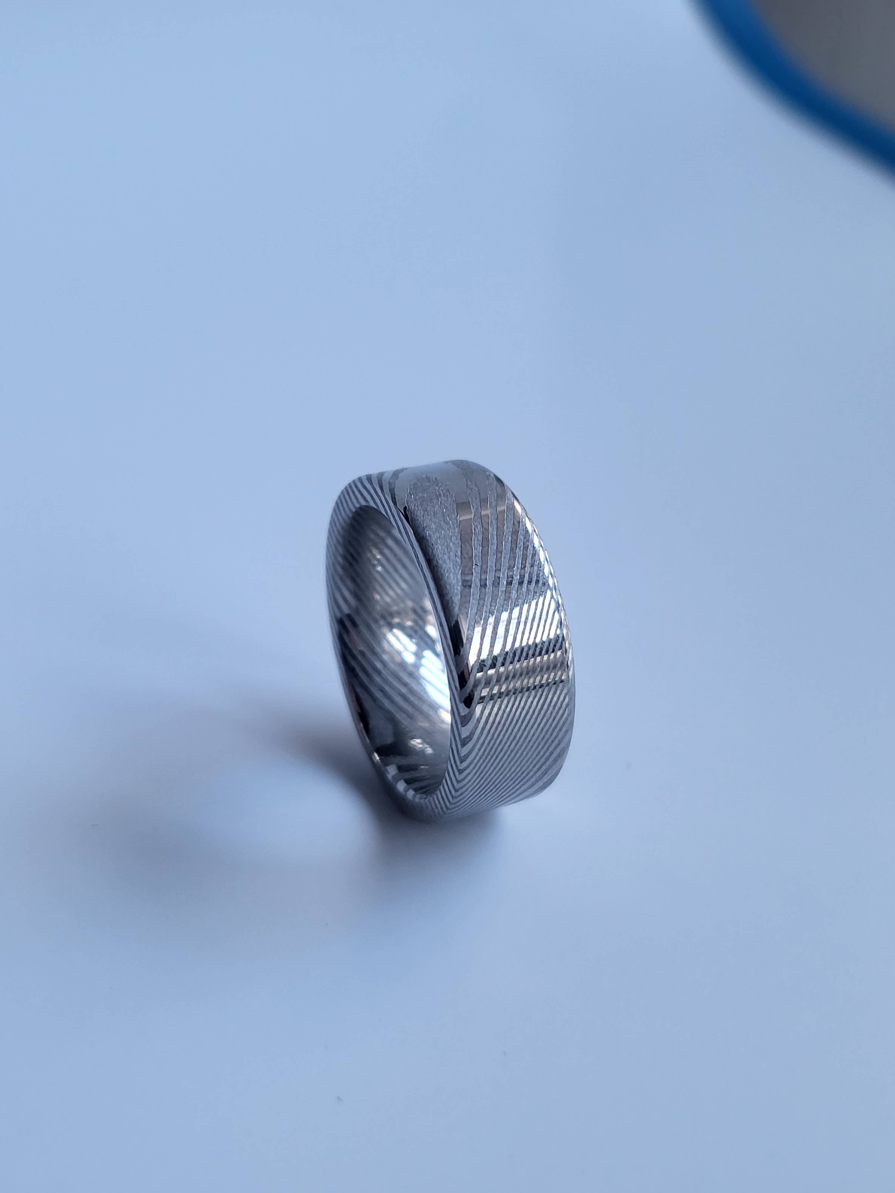 Natural Evolution Design - Wholesale Band/Stacked Ring - Damascus Steel Ring2