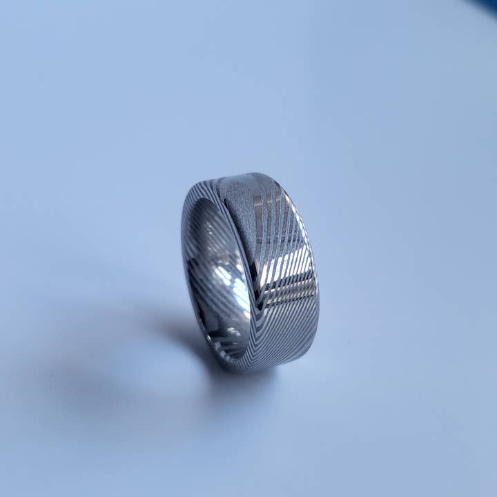 Natural Evolution Design - Wholesale Band/Stacked Ring - Damascus Steel Ring2