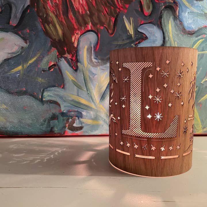 L - Monogram Bokstav L Ljuslykta för wholesale av LanternCozies