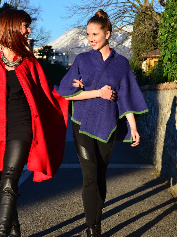 Divina Alpaca Cape for wholesale by Alicia Peru