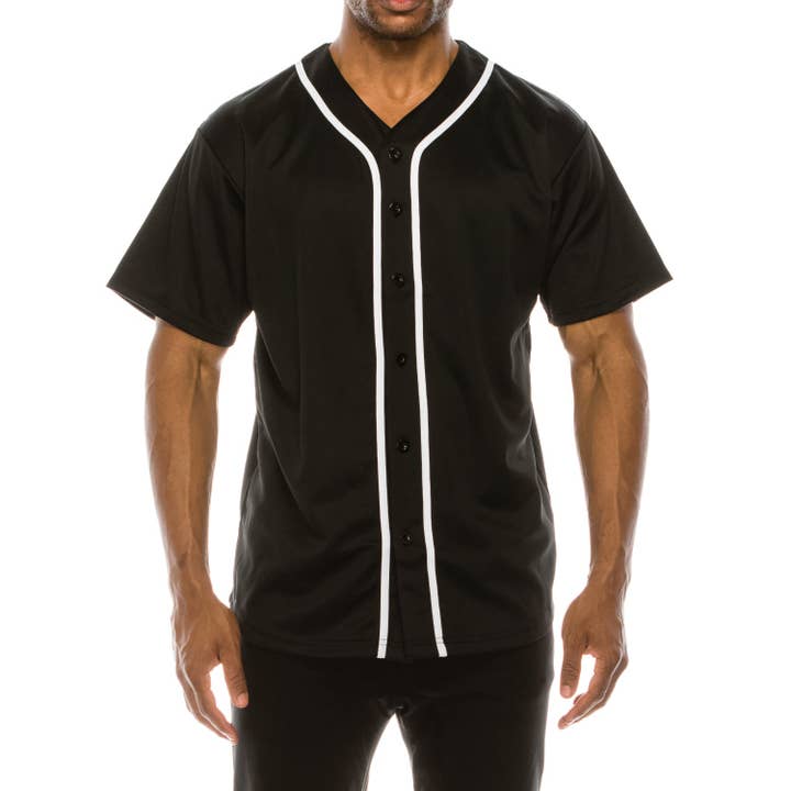 Victorious - Wholesale Button Down Shirt - Men's - BJ42 BASEBALL JERSEY (OPEN PACK)