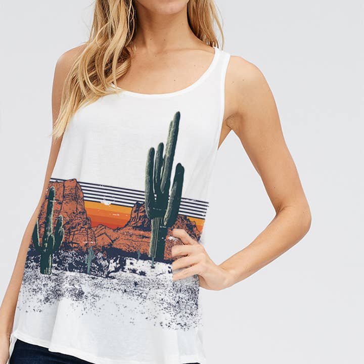 Desert tank top for wholesale by Phil Love