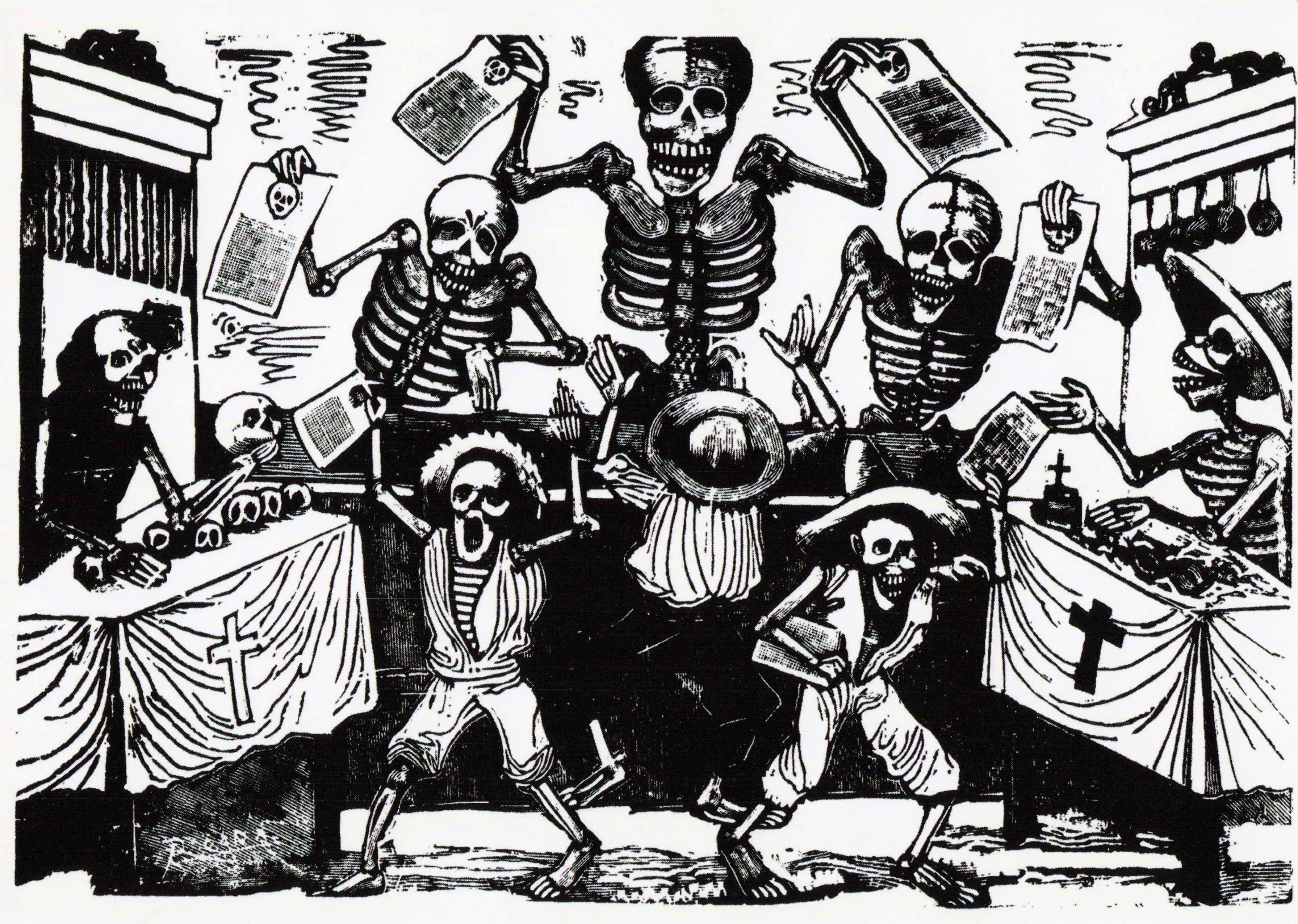 Tesoros Trading Company – wholesale Postcard – Day of the Dead Posada Postcard Series0