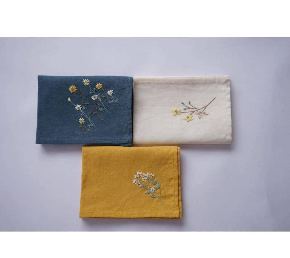 EmbroideryNTA – wholesale Handkerchief – Women's – Beautiful Floral Handkerchief, Linen Embroidery Handkerchief1
