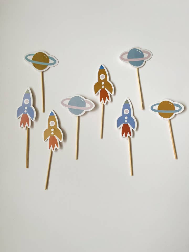 Rocketship Toppers (Set of 8) for wholesale by Josi James