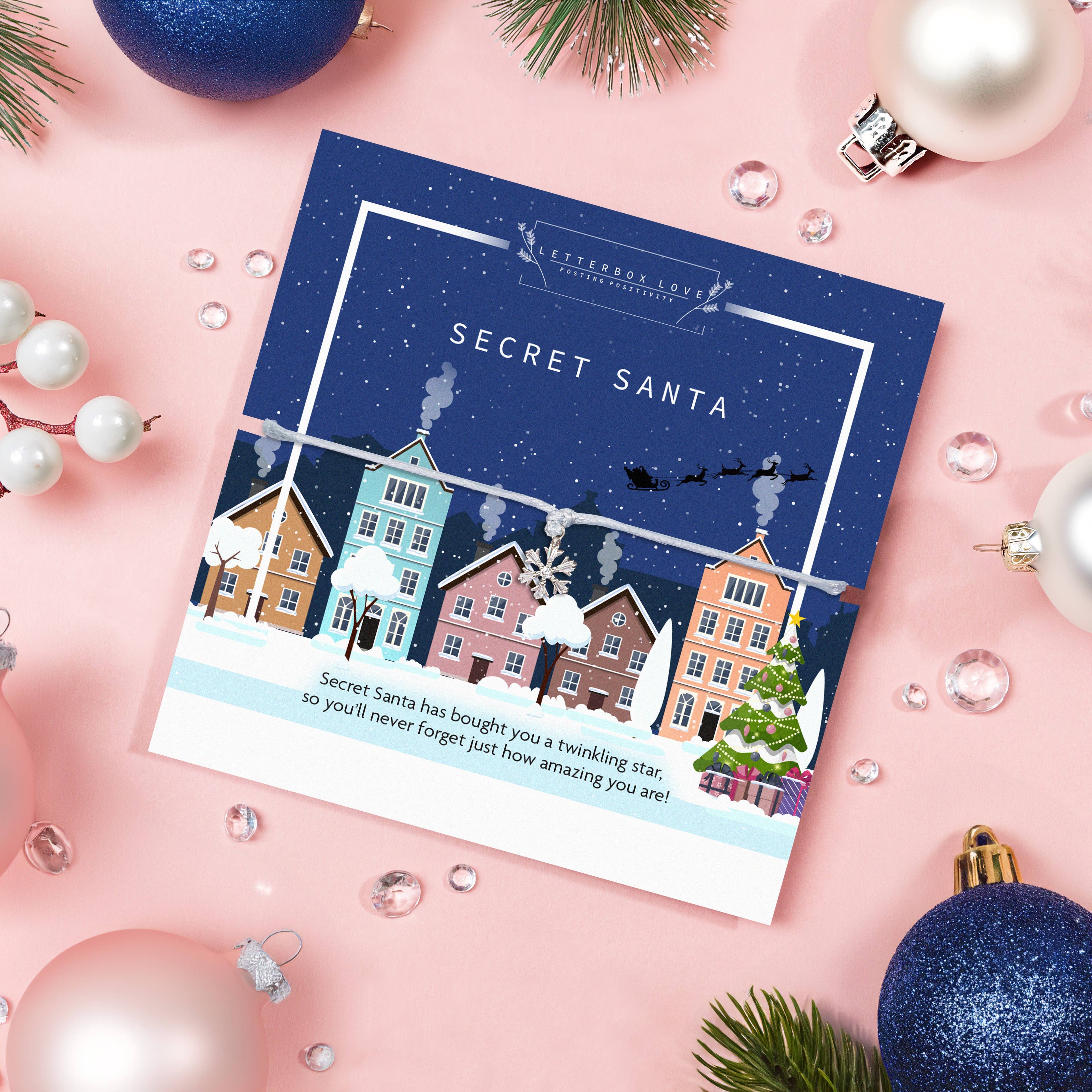 Letterbox Love Bracelets - Wholesale Charm/Dangle Bracelet - Secret Santa Snowflake Bracelet 1