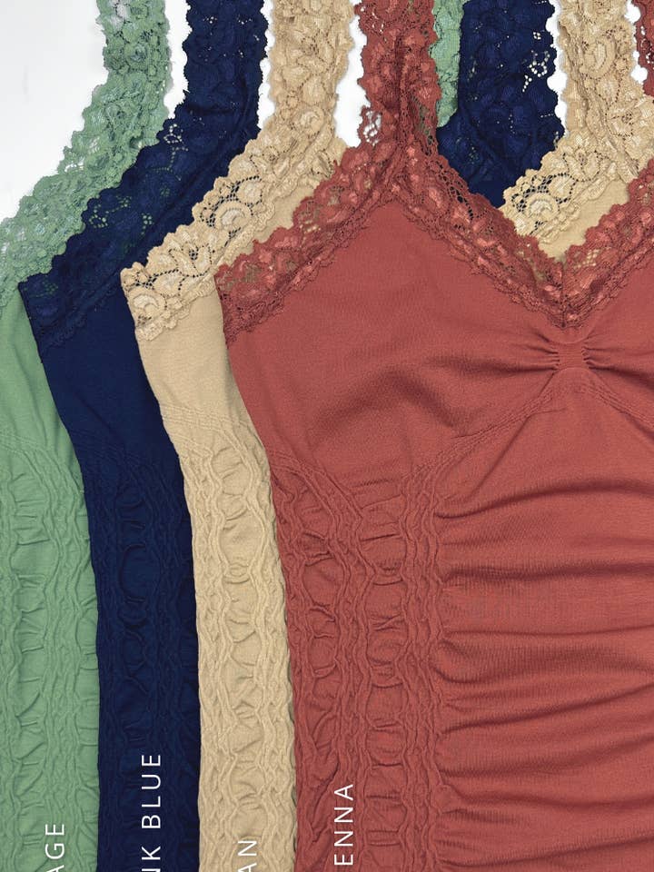 ELIETIAN - Wholesale Camisole - Women's - Lace Corset Cami - CURATED PACKS 16/PK2