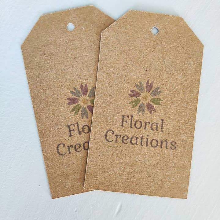 Fernery Designs - Venta al por mayor Etiquetas de regalos - Etiquetas Kraft recicladas impresas personalizadas