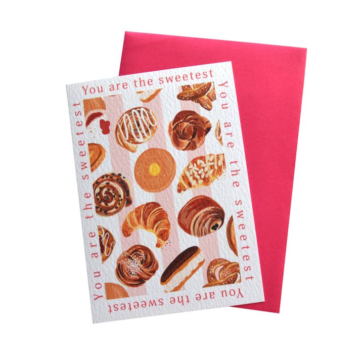 You are the sweetest -Bakery card for wholesale by Laura Barnes Wholesale Ltd