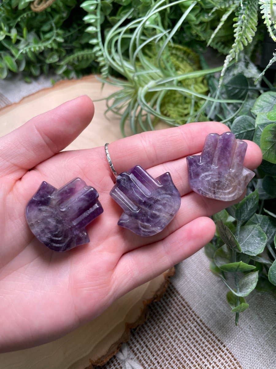 Copper Ashes - Wholesale Spiritual Stone/Crystal - Crystal Hamsa14