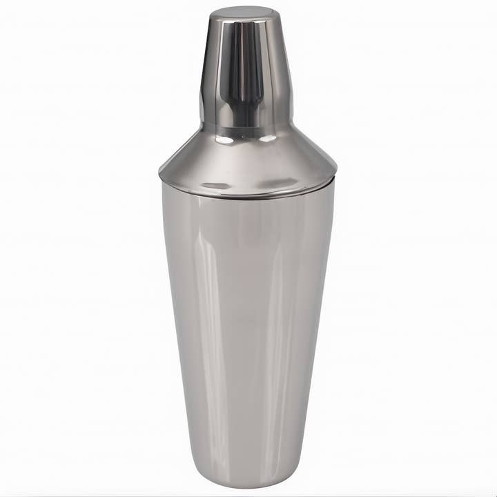 EcoQuality - Wholesale Cocktail Shaker - Cocktail Shaker Set, 3 piece, 28 oz., 3-3/5" dia. x 10-2/5" High, Stainless Steel