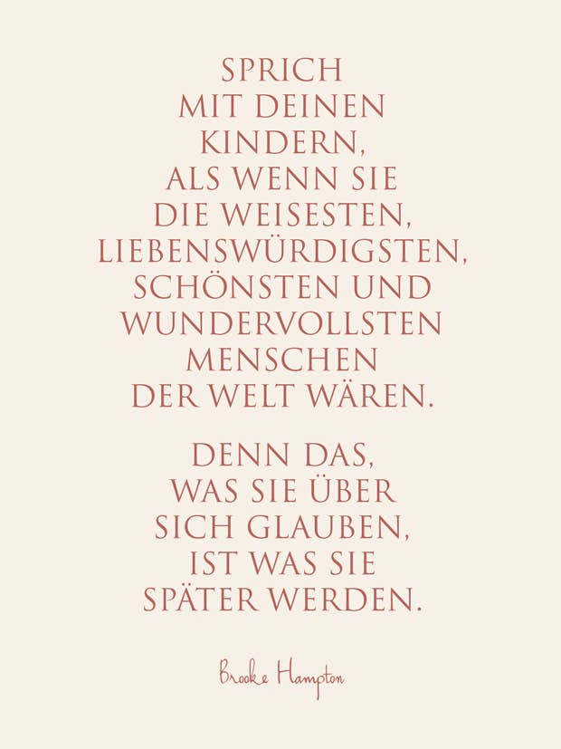 Cartão postal «Fale com seus filhos...» por atacado de WUNDERWORT by Angela Gwinner