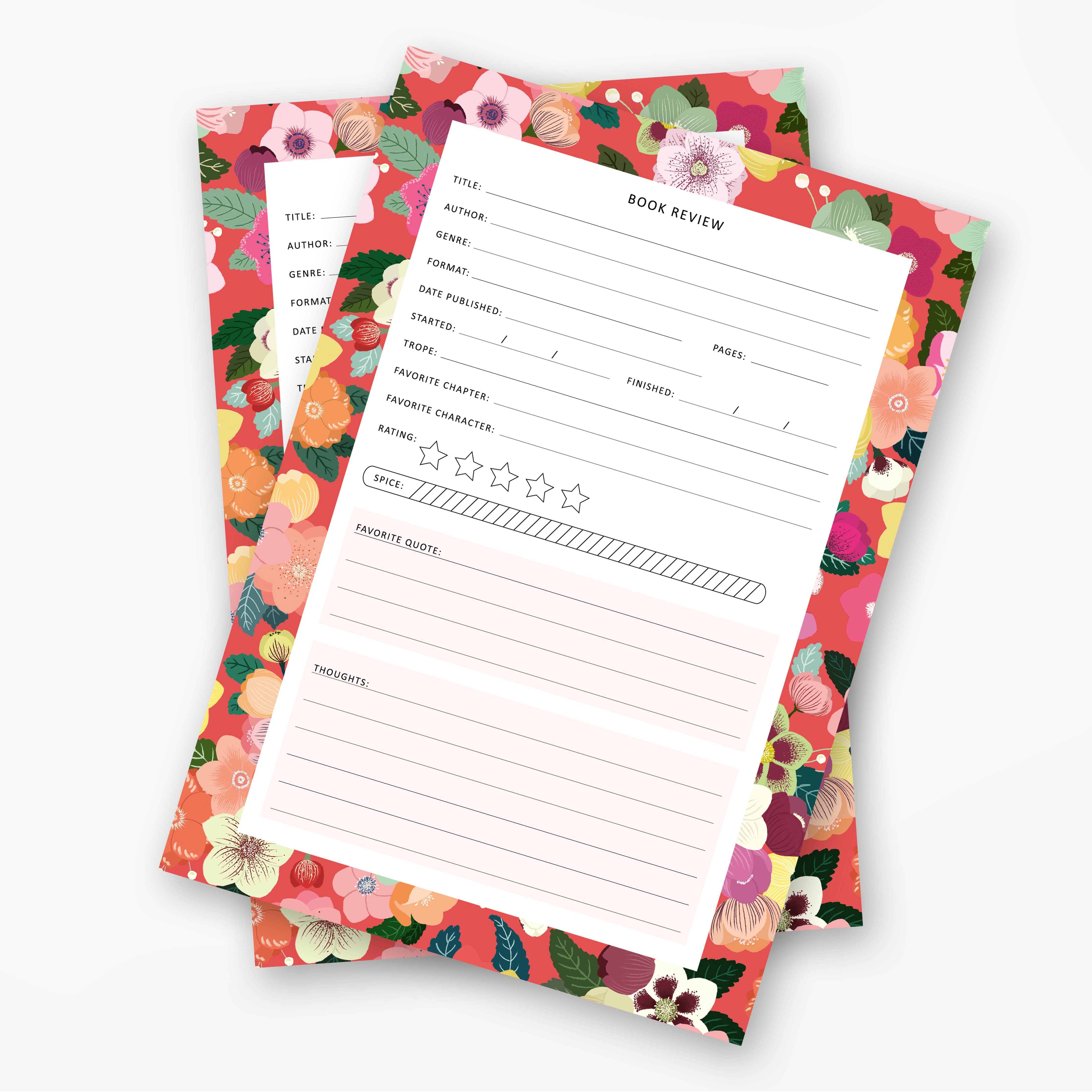 Emadam - Art & Design - Vente Blocs-notes - Carnet pour critiques de livres, format A5, cadeau pour passionnés de lecture1