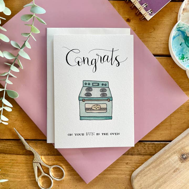 Tarjeta de felicitación divertida "Bebé en camino". para venta al por mayor de kenziecards