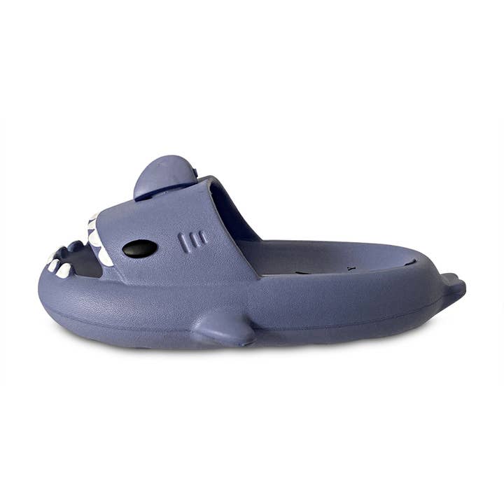 Eastern Off Price – wholesale Slippers – Child – Norty Boys Girls Unisex Cloud Shark Slide Slipper Blue