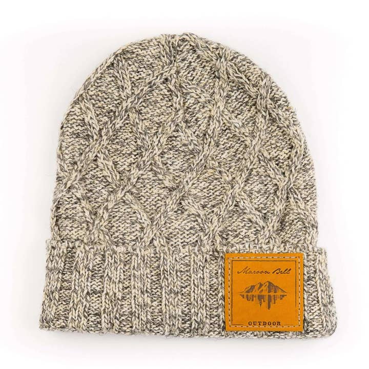 Campfire Beanie | Ribbed Knit Wool | Twilight for wholesale by Maroon Bell Outdoor