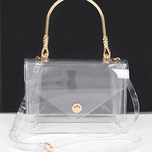 Oblige by G – wholesale Top handle bag – women's – clear structured handbag HPC60410