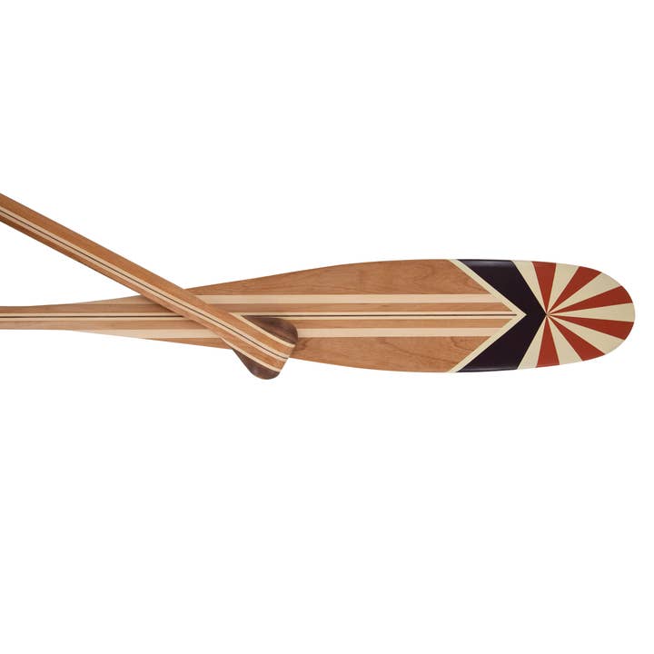 Sanborn Canoe Co. - Wholesale Wood Wall Art - Hawk Artisan-Painted Canoe Paddle