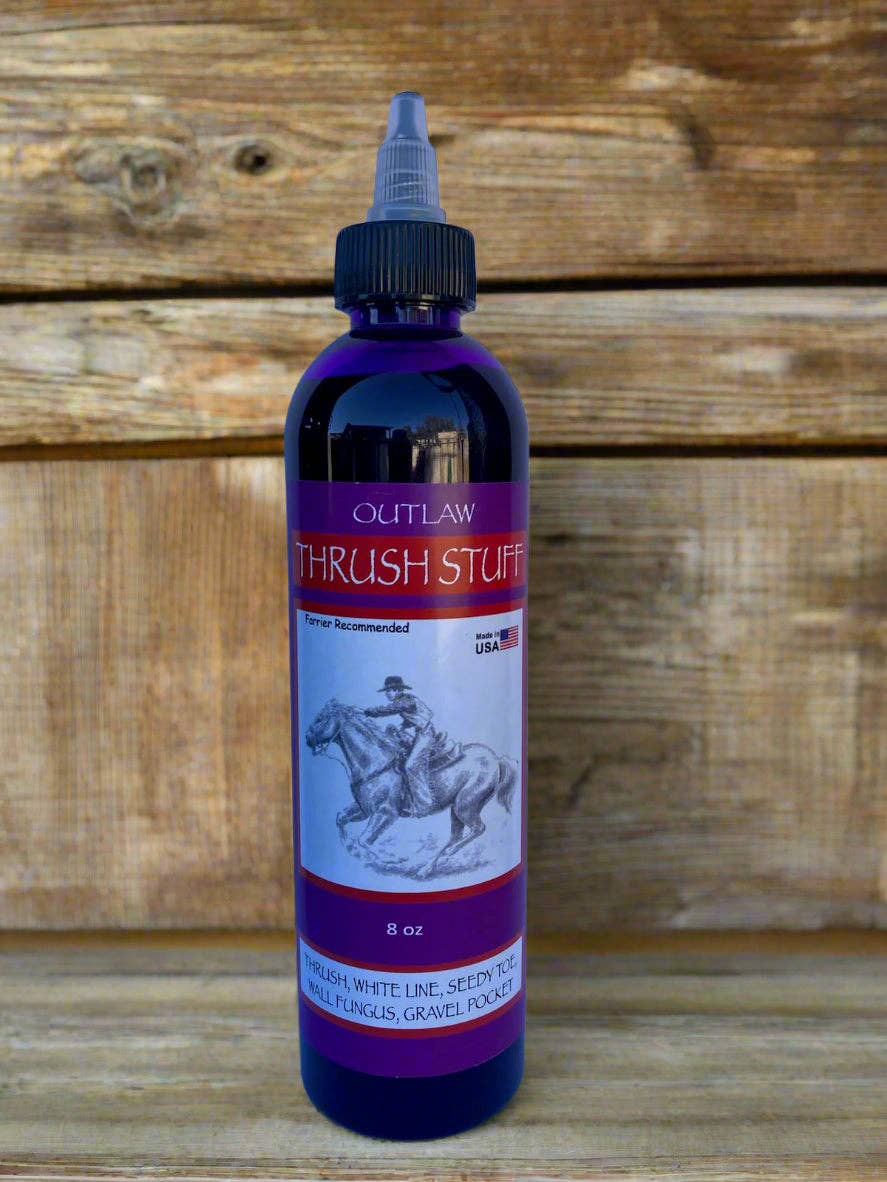 Outlaw Thrush Stuff – wholesale Horse conditioner/grooming aid – Thrush Treatment for Horses – Outlaw Thrush Stuff (8 oz)1
