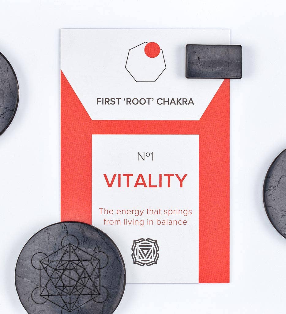 Modern ŌM – Großhandel Spiritueller Stein/Kristall – Shungit Metatron EMF-Schutz Set3