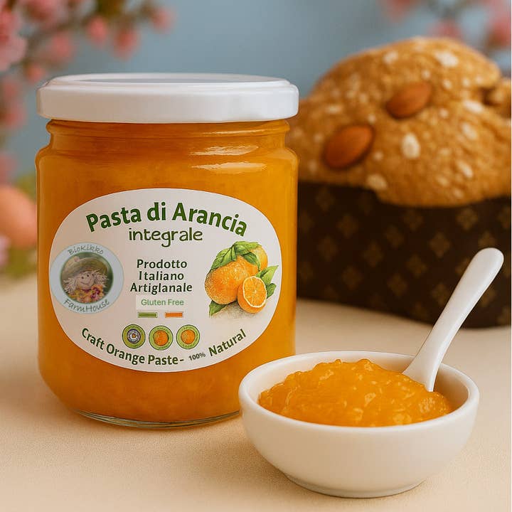 Whole Orange Paste | Pure Orange Paste 220 gr. for wholesale by Biokikko Farmhouse