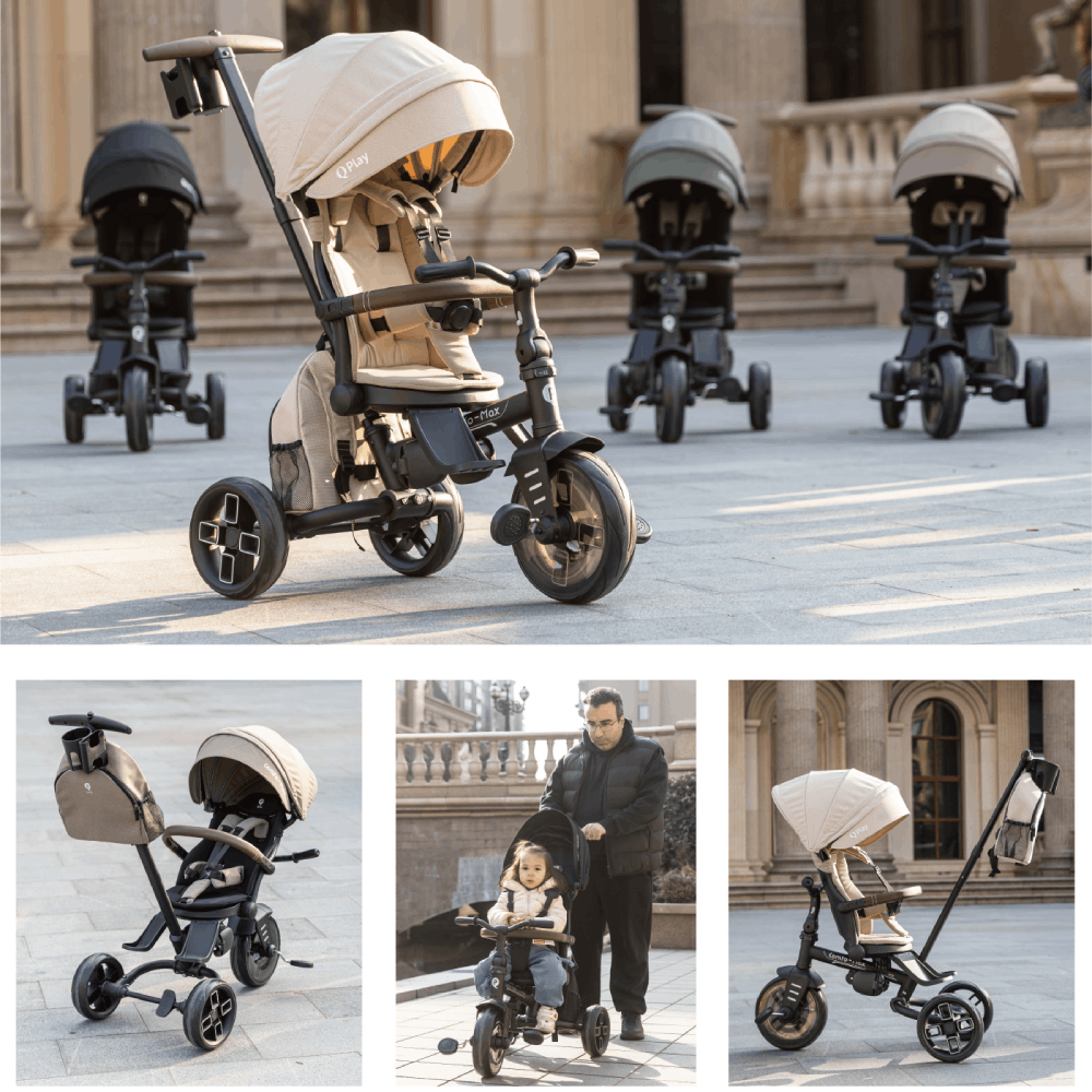 Devessport - Wholesale Stroller Trike - Kids & Baby - Qplay Comfo Max 8-in-1 Evolutionary Tricycle / 10-72 months7