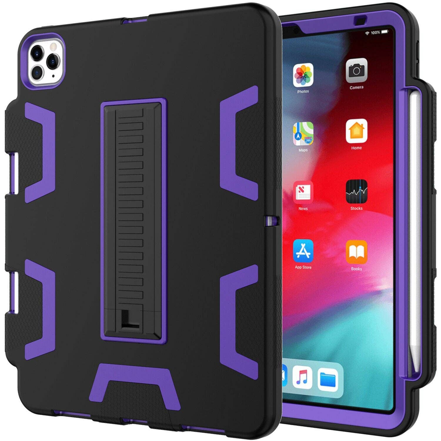 AICase - Wholesale Laptop/Tablet Case - Men's - iPad Pro 11 Inch Hybrid Rubber Shockproof Heavy Duty Stand Cover11