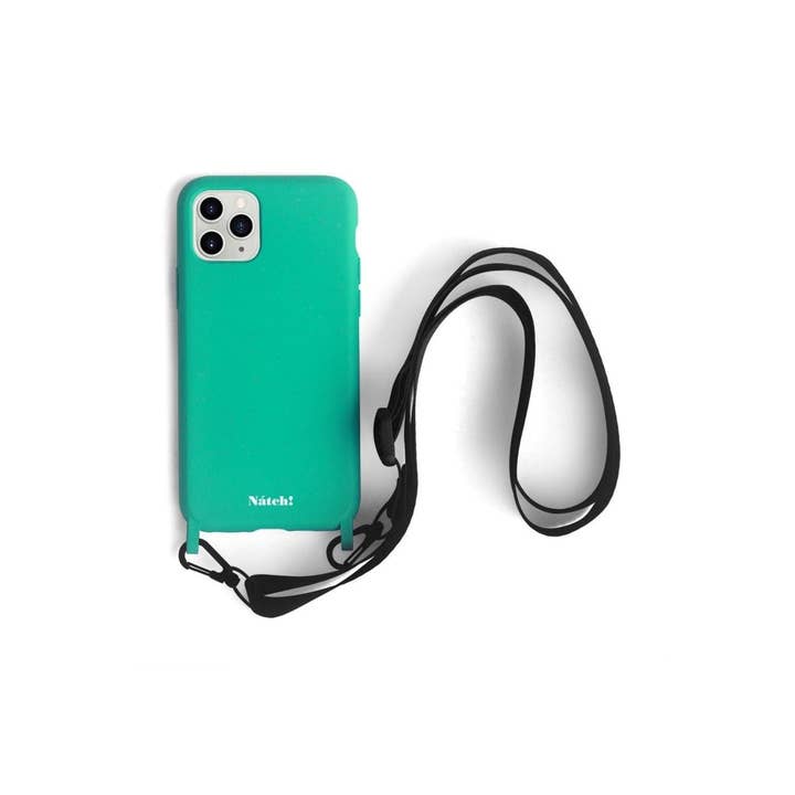 Natch - Venta al por mayor Funda para móvil - Mujer - Funda Ecológica con Cordón para iPhone 11 - Nerine Verde